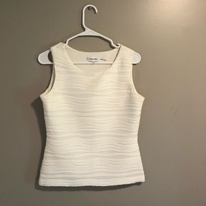 EUC Calvin Klein white dress shirt